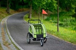 Fietkar - 2 Kinderen - Met Schokbreker - Lime -Fiets Serie Winkel 1200x801 15