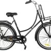 Wheelerz Omafiets Classic Eco 26 Inch Matzwart | Inclusief Voordrager