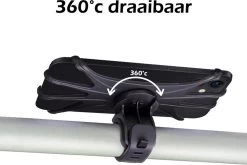 Universele Telefoonhouder Fiets Siliconen - Telefoon Houder Fiets Accessoires 360 Graden - Scooter Telefoonhouder - Zwart -Fiets Serie Winkel 1200x803 17