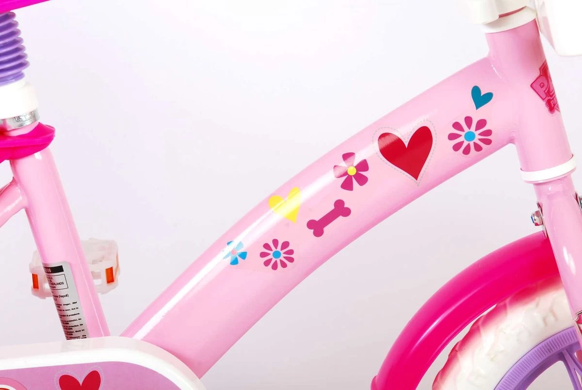 Volare Paw Patrol Kinderfiets - Meiden - 12 Inch - Roze - Doortrapper 9 Volare Paw Patrol Kinderfiets - Meiden - 12 Inch - Roze - Doortrapper - Afbeelding 9