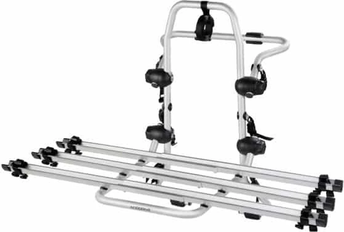 Fietsdrager Pyro, Fietsenrek Achterklep - 3 Fietsen (draagkracht 45kg TUV) - Zonder Trekhaak - Elektrische Fiets 1 Fietsdrager Pyro, Fietsenrek Achterklep - 3 Fietsen (draagkracht 45kg TUV) - Zonder Trekhaak - Elektrische Fiets