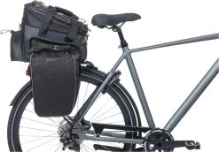 Basil Miles XL Pro Bagagedragertas MIK - 9-36 Liter - Zwart/Grijs -Fiets Serie Winkel 1200x836