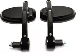 Bar End Spiegels - Motor Spiegels - Stuurspiegel - Universeel - 7/8 ''22mm - Zwart
