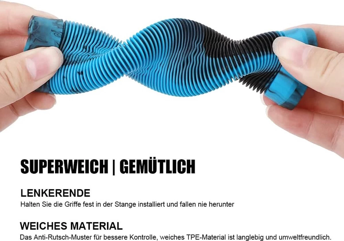 Suotu Stuntstep Handvatten - Grips - Universal - Ergonomic Mountain Step Grip Set - Handvatovertrek Voor Fietsgrepen 3 Suotu Stuntstep Handvatten - Grips - Universal - Ergonomic Mountain Step Grip Set - Handvatovertrek Voor Fietsgrepen - Afbeelding 3