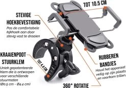 LHP Telefoonhouder Fiets/Motor/Scooter - Universeel - 360 Graden Draaibaar 12 LHP Telefoonhouder Fiets/Motor/Scooter - Universeel - 360 Graden Draaibaar -Fiets Serie Winkel 1200x845 9