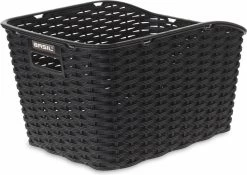 Basil Weave WP Fietsmand - Achter - Kunststof - Inclusief Bevestigingssysteem - Zwart