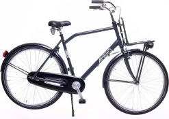 Amigo Forest - Transportfiets 28 Inch - Herenfiets Met Voordrager - Grijs