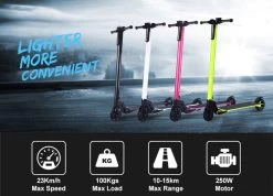 * SUPERDEAL * Techno LITE - Elektrische Step - Super Lichtgewicht - 23 Km/u - 3 Rijstanden - Opvouwbaar - Met LED Verlichting Voor & Achter - Wit -Fiets Serie Winkel 1200x865 8