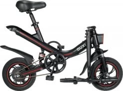 [ Ouxi V1 ] [Elektrische Vouwfiets ] [ Zwart Met Rood ] [ 250W] [actieradius 35 Km ] [snelheid 25km/h ] -Fiets Serie Winkel 1200x892 5