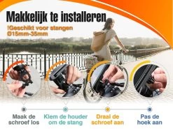 Hillar® Telefoonhouder Fiets Universeel - Smartphone Houder Fiets - Motor - Scooter - GSM Houder Fiets -Fiets Serie Winkel 1200x900 86