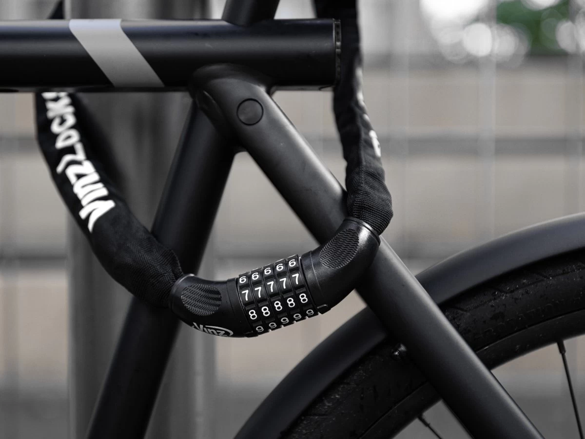 VINZ Devi Combinatie Kettingslot / Fietsslot / Cijferslot / Cijfercombinatieslot / Slot Met Code - 90cm 4 VINZ Devi Combinatie Kettingslot / Fietsslot / Cijferslot / Cijfercombinatieslot / Slot Met Code - 90cm - Afbeelding 4