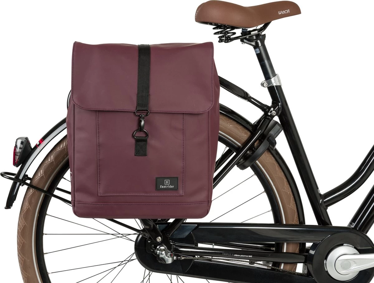 Fastrider Jaxx II Dubbele Fietstas Basics - Paars - 28L - Waterafstotend 10 Fastrider Jaxx II Dubbele Fietstas Basics - Paars - 28L - Waterafstotend - Afbeelding 10