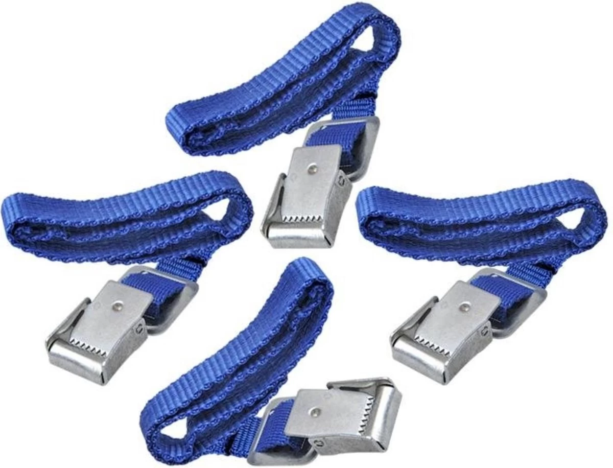 PROPLUS Pro Plus Fietsriempjes Met Metalen Gesp - Fietsendrager - 4 Stuks 1 PROPLUS Pro Plus Fietsriempjes Met Metalen Gesp - Fietsendrager - 4 Stuks