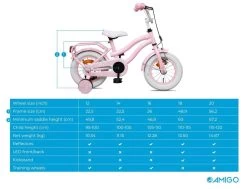 Amigo Lovely Meisjesfiets - Kinderfiets 14 Inch - Roze 25 Amigo Lovely Meisjesfiets - Kinderfiets 14 Inch - Roze -Fiets Serie Winkel 1200x920 10