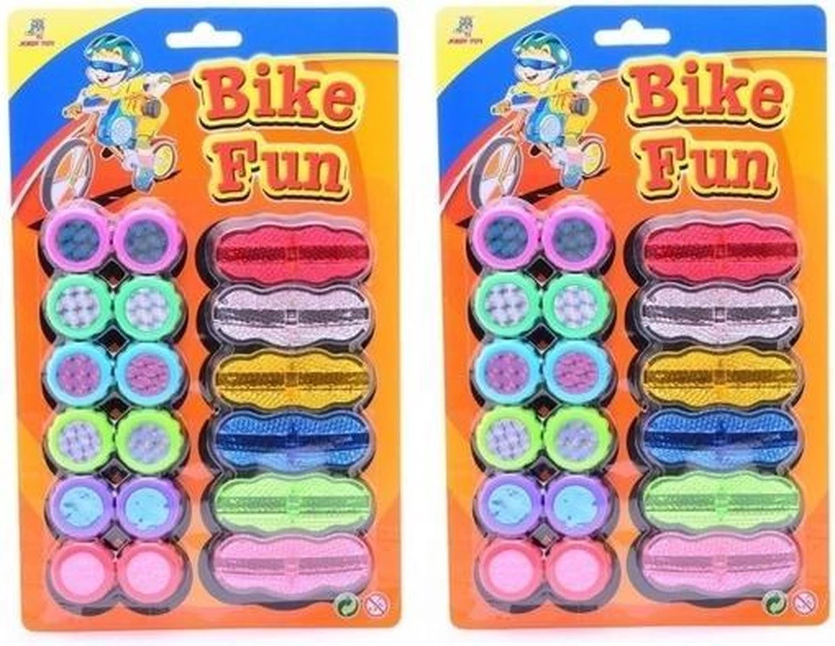 Merkloos 2x Spaakreflectoren Bike Fun - Fiets Accessoires Voor Kinderen - Reflectoren 1 Merkloos 2x Spaakreflectoren Bike Fun - Fiets Accessoires Voor Kinderen - Reflectoren