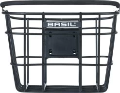 Basil Bremen Alu KF Fietsmand - Voor - Aluminium - Matzwart -Fiets Serie Winkel 1200x935