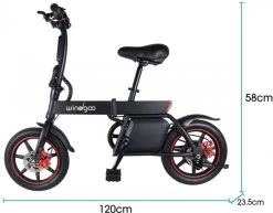 Windgoo B-20 Elektrische Vouwfiets - Snelheid 20 Km/h - 15 Km Bereik - Schijfremmen -Fiets Serie Winkel 1200x939 8