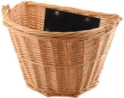 YUNICS Fietsmand - Rieten Fietsmand - Makkelijk Klik Systeem - 20 Liter - Beige