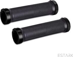 ESTARK® - Fietshandvatten - Lock-On - Handvatten - Universeel - Fiets – Mountainbike – Professioneel - Grips - Extra Grip – Fietshandvaten -Handvaten - Handig Te Monteren - Anti-slip – Fietsen – Stuur – Bikegrips – Lock-on Aanspanbaar - Zwart - LO-zw -Fiets Serie Winkel 1200x951 3