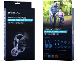 TIKKENS® Zijwieltjes - 12-20 Inch - LED Lichtjes - Zijwieltjes Voor Kinderfiets - Zwart - 12 Inch/14 Inch/16 Inch/18 Inch/20 Inch - Zijwielen - Kinderfietsaccessoires -Fiets Serie Winkel 1200x955 2