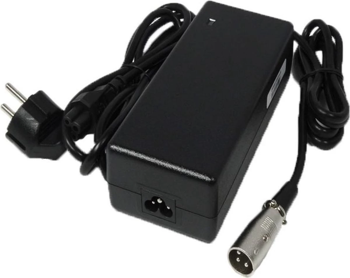 Universele Fietsaccu Lader - Elektrische Fietsoplader - 36V - 2A - Met XLR 3 Pins Stekker 2 Universele Fietsaccu Lader - Elektrische Fietsoplader - 36V - 2A - Met XLR 3 Pins Stekker - Afbeelding 2