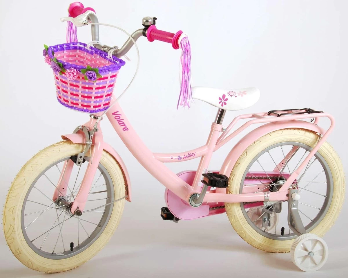 Volare Ashley Kinderfiets - Meisjes - 16 Inch - Roze - 95% Afgemonteerd 13 Volare Ashley Kinderfiets - Meisjes - 16 Inch - Roze - 95% Afgemonteerd - Afbeelding 13