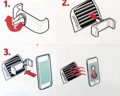 AirFrame XL Autohouder Ventilatiehouder Voor Samsung Galaxy S3/ S5/ S5/ S6/ S6 EDGE/ S6 EDGE Plus/ S7/ S7 Edge/ Note 2/ Note 3/ Note 4/ Note 5/ J5/ J7 - NIEUW!! Geschikt Met Een Schermgrootte Van 6 Inch!!! -Fiets Serie Winkel 1200x957 6