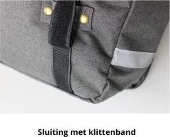 Dubbele Fietstas Grijs/zwart - Kleine Fietstas Dubbel - Fietstassen Waterdicht - 23 Liter - Fluorescerend - Stevige Fietstas -Fiets Serie Winkel 1200x965