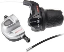 Shimano Shifter Rechts Revo Nexus SL-3S42 Rubber Zwart
