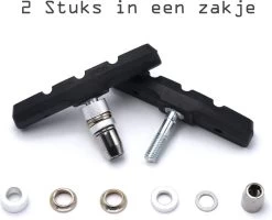 4 Set Universele Rubberen Fiets V Remblokken Set - 4 Paar – 8 Stuks – 70mm | Rubber Remblokjes | Fietsen Remblok | Remblokkenset | Remblokset Geschikt Voor Mountainbike, Stadsfiets, Vouwfiets En Tourfiets -Fiets Serie Winkel 1200x973 3