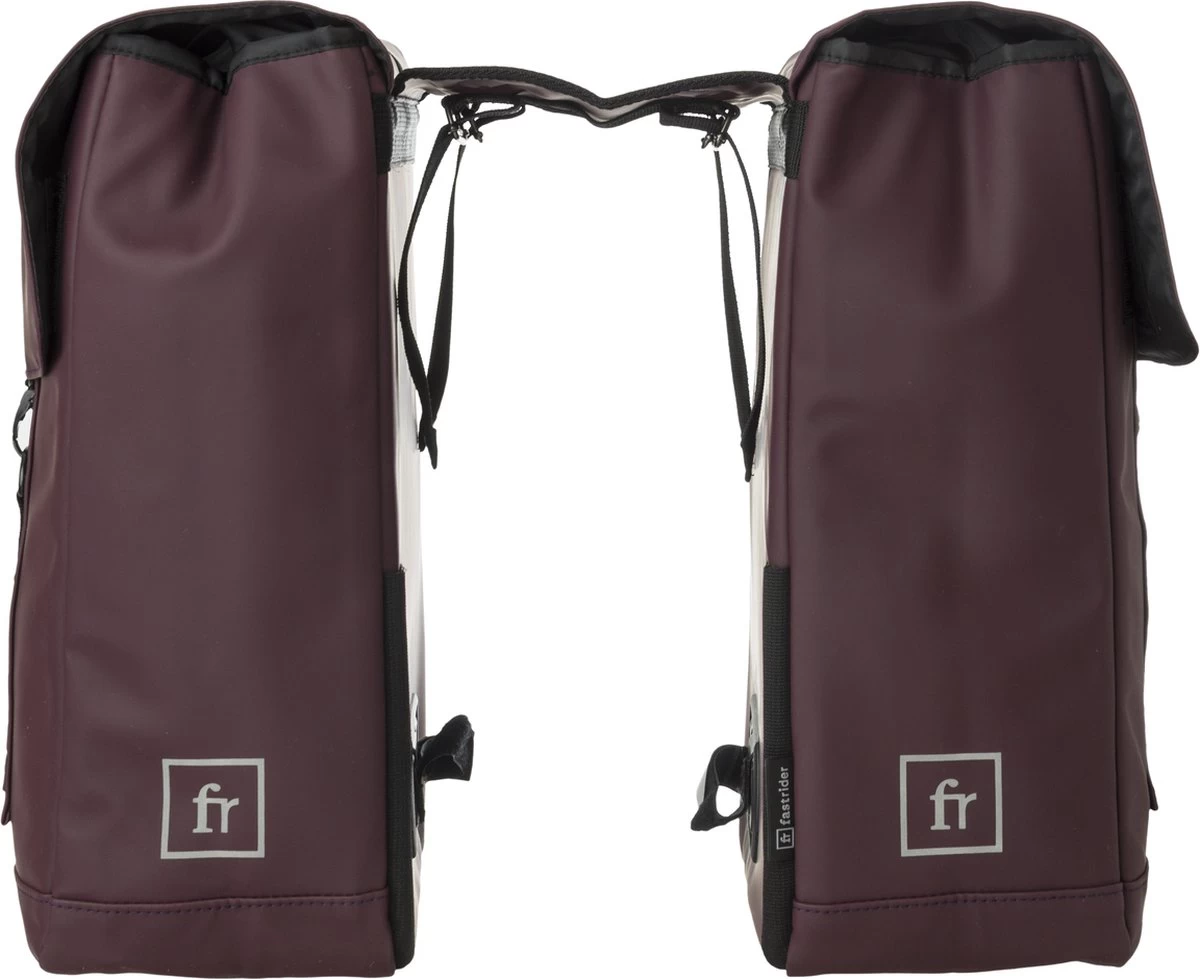 Fastrider Jaxx II Dubbele Fietstas Basics - Paars - 28L - Waterafstotend 3 Fastrider Jaxx II Dubbele Fietstas Basics - Paars - 28L - Waterafstotend - Afbeelding 3