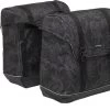 New Looxs Alba Double Bamboo Dubbele Fietstas MIK - Afneembaar - 42 Liter - Zwart