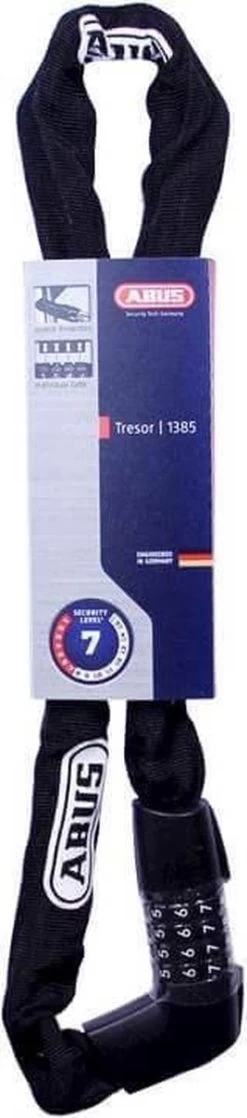 Abus - Kettingslot - Tresor 1385/85 - Zwart -Fiets Serie Winkel 265x1200