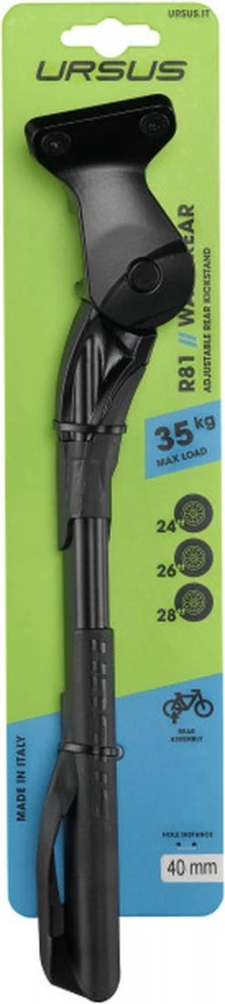 Achterstandaard Ursus Wave Met 40 Mm Plaat - Zwart 11 Achterstandaard Ursus Wave Met 40 Mm Plaat - Zwart -Fiets Serie Winkel 269x1200