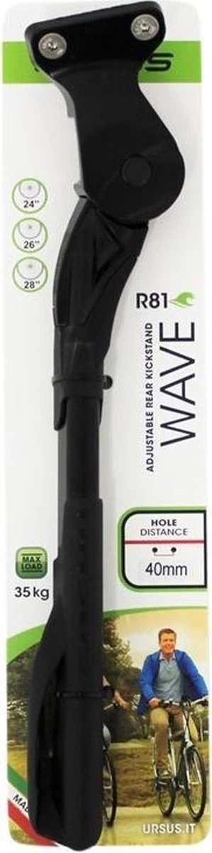 Achterstandaard Ursus Wave Met 40 Mm Plaat - Zwart 2 Achterstandaard Ursus Wave Met 40 Mm Plaat - Zwart - Afbeelding 2