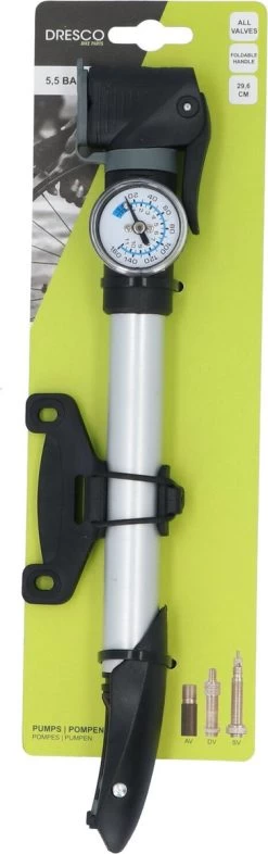Dresco Mini Pomp Met Manometer 29,6cm - Fietspomp -Fiets Serie Winkel 377x1200 3