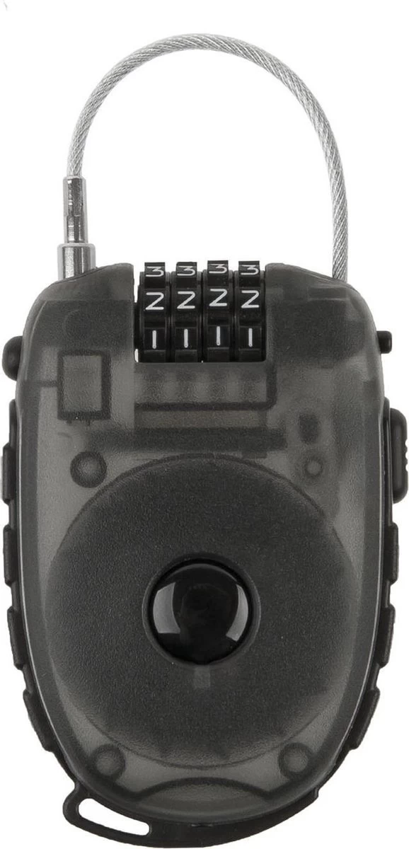 Kabelslot Met Oprolbare Staalkabel M-Wave Lock 'n Roll - 90 Cm X 2,4 Mm (op M-wave Kaart) 1 Kabelslot Met Oprolbare Staalkabel M-Wave Lock 'n Roll - 90 Cm X 2,4 Mm (op M-wave Kaart)