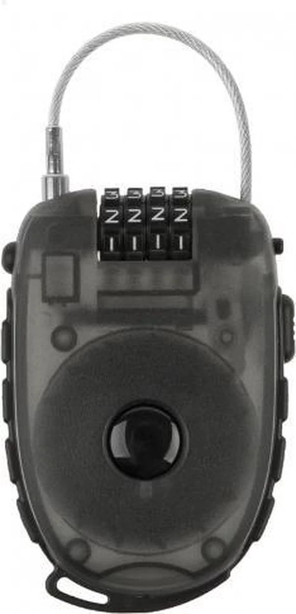 Kabelslot Met Oprolbare Staalkabel M-Wave Lock 'n Roll - 90 Cm X 2,4 Mm (op M-wave Kaart) 3 Kabelslot Met Oprolbare Staalkabel M-Wave Lock 'n Roll - 90 Cm X 2,4 Mm (op M-wave Kaart) - Afbeelding 3