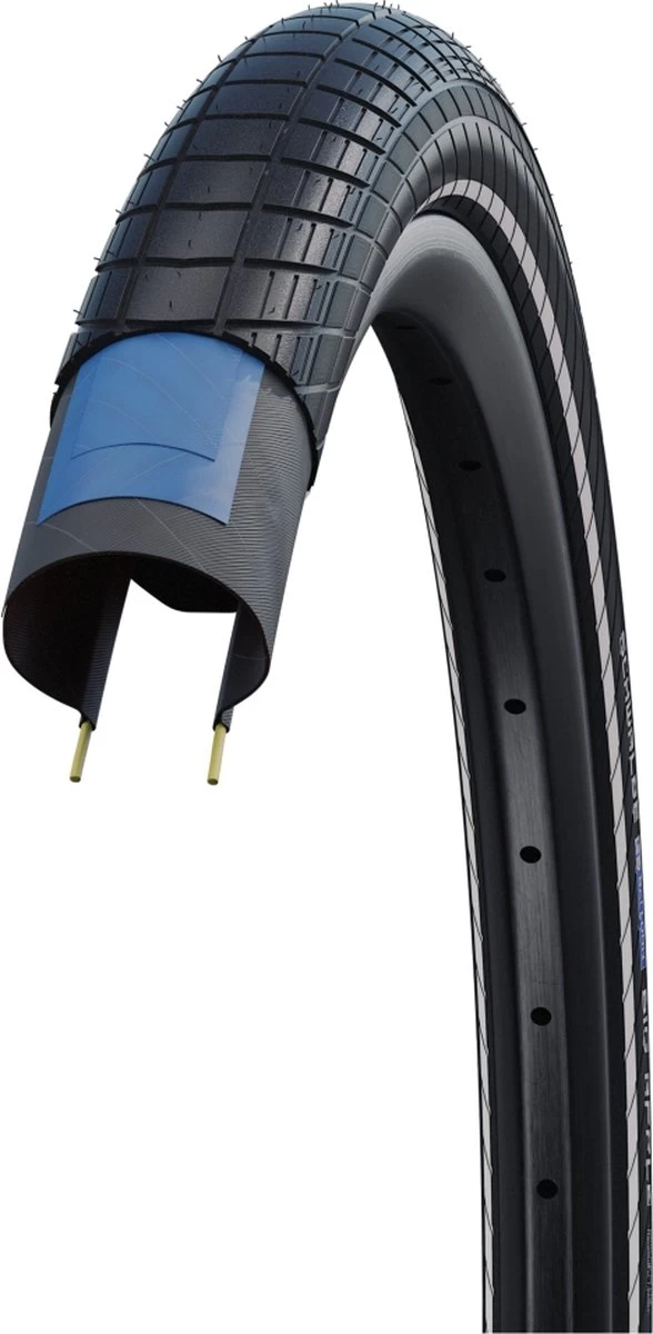 Schwalbe Buitenband - Big Apple K-Guard - 28 Inch X 2.00 - Zwart Reflecterend 2 Schwalbe Buitenband - Big Apple K-Guard - 28 Inch X 2.00 - Zwart Reflecterend - Afbeelding 2