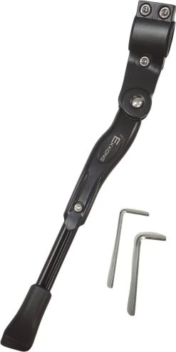 Ekkong - Fietsstandaard Enkel 26 Cm Zijstandaard Aluminium Roestvrij Fiets Mountainbikes Makkelijk - Mountainbike Standaard Universeel - MTB Kickstand