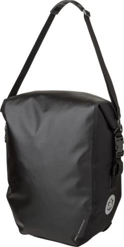 AGU Clean Enkele Fietstas Shelter Large - Zwart - 21 L - Waterdicht - KLICKfix Module Rail -Fiets Serie Winkel 604x1200