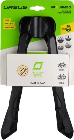 Standaard 2-Poot Ursus Jumbo Zwart 26" / 275mm -Fiets Serie Winkel 637x1200