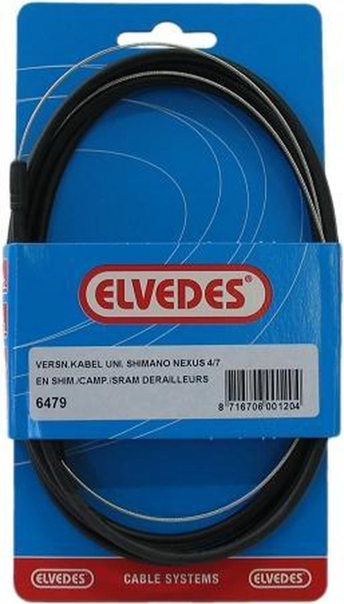 Versnellingskabelset Elvedes Nexus 3 1700 / 2250 Mm RVS - Zwart (op Kaart) 6 Versnellingskabelset Elvedes Nexus 3 1700 / 2250 Mm RVS - Zwart (op Kaart) - Afbeelding 6