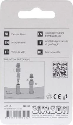 Simson Losse Fietsventiel Dunlop - Blitz - Hollands Met Stofkapje - 2 Stuks -Fiets Serie Winkel 706x1200 1