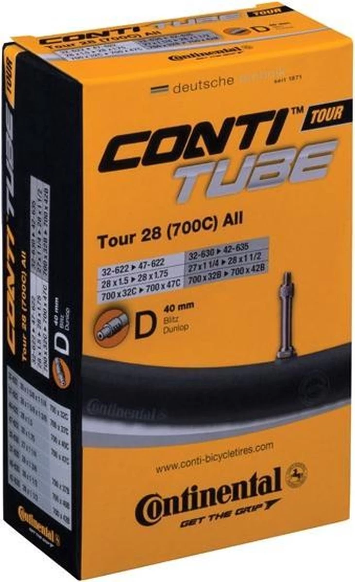 Continental Binnenband 28/27 X 1 1/4-1.75(32/47-622) Dv 40 Mm 6 Continental Binnenband 28/27 X 1 1/4-1.75(32/47-622) Dv 40 Mm - Afbeelding 6