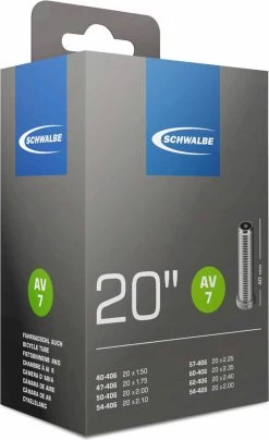 Schwalbe Binnenband 20 Inch (40/62-406, 54-428) Av 40 Mm -Fiets Serie Winkel 734x1200 1