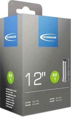 Schwalbe Binnenband 12 X 1.75/2.10 (47/62-203) Av 40 Mm -Fiets Serie Winkel 734x1200 2