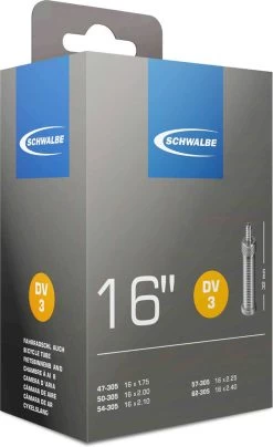 Schwalbe Binnenband 16 X 1.75 / 2.50 (47/62-305) Dv 32 Mm -Fiets Serie Winkel 734x1200 3