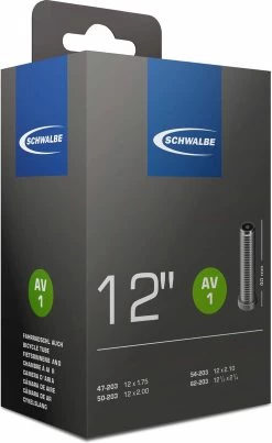 Schwalbe Binnenband 12 X 1.75/2.10 (47/62-203) Av 40 Mm -Fiets Serie Winkel 736x1200 7