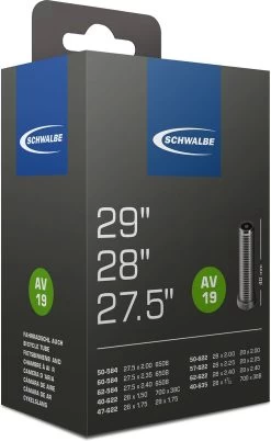 Schwalbe Binnenband 27.5/29 X 1.5/2.4 (40/62-584/635) Av 40 Mm -Fiets Serie Winkel 737x1200 2